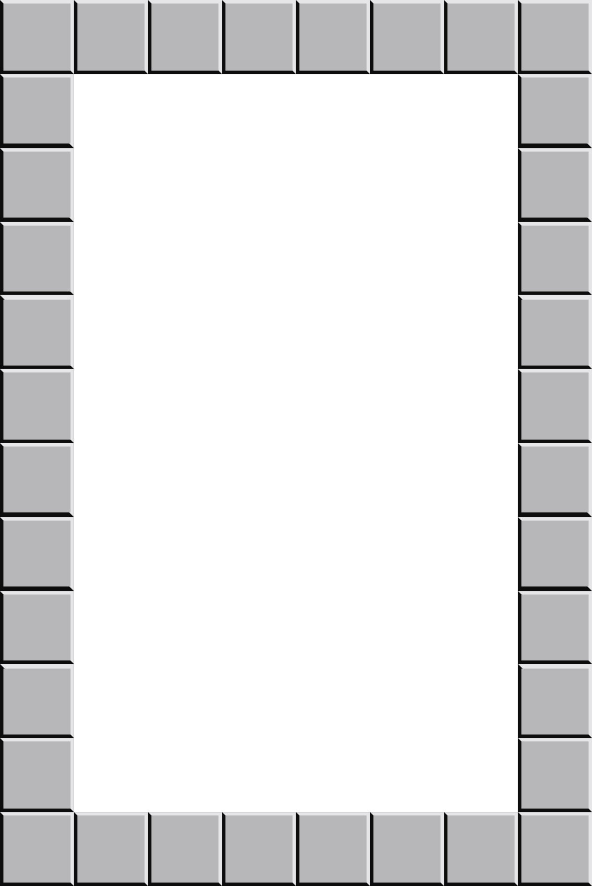 Black Background Square Clipart - Elegant Borders and Frames Design