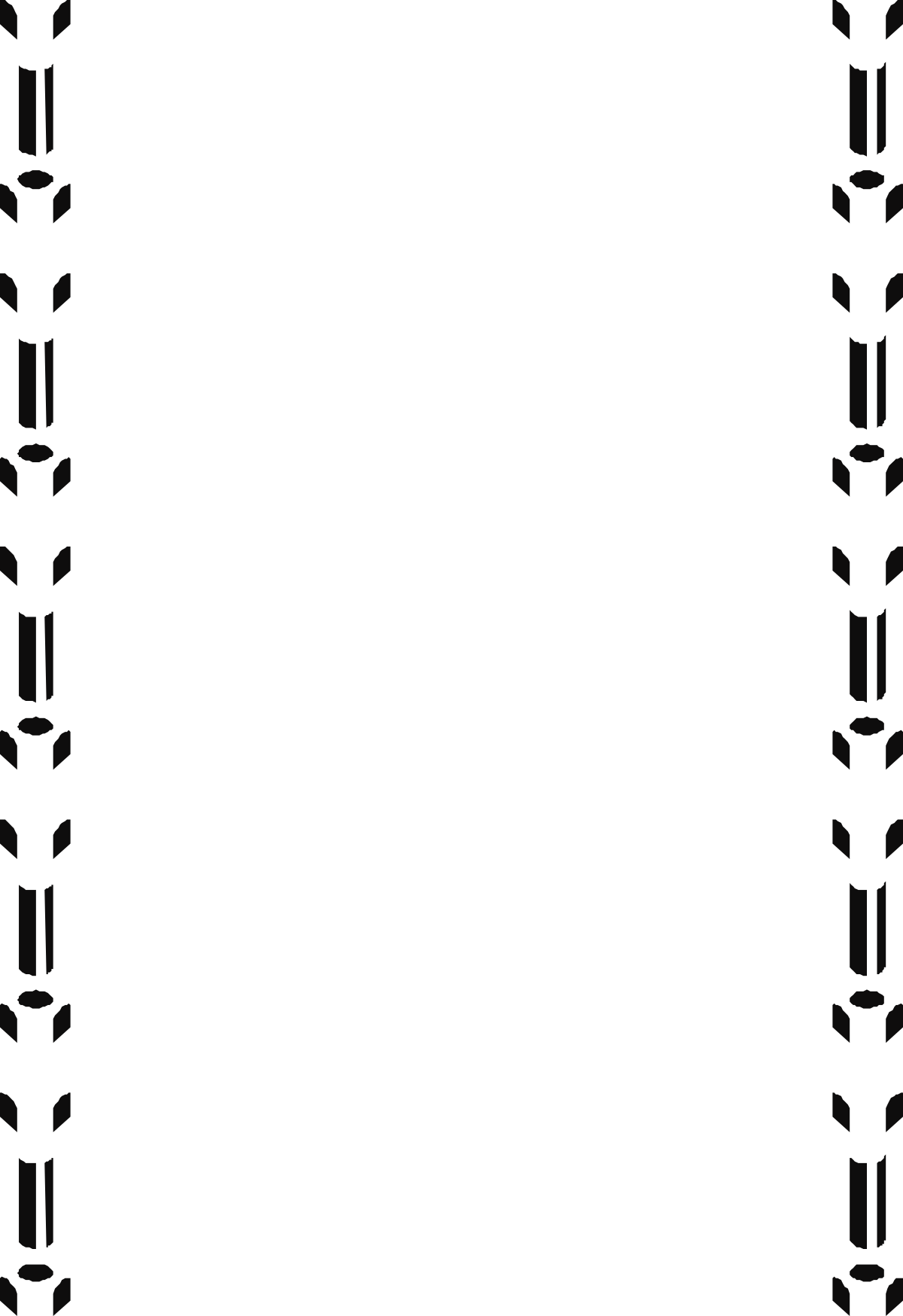a black and white frame with a pattern clip art png transparent Black and White Frame Clipart with Elegant Patterns