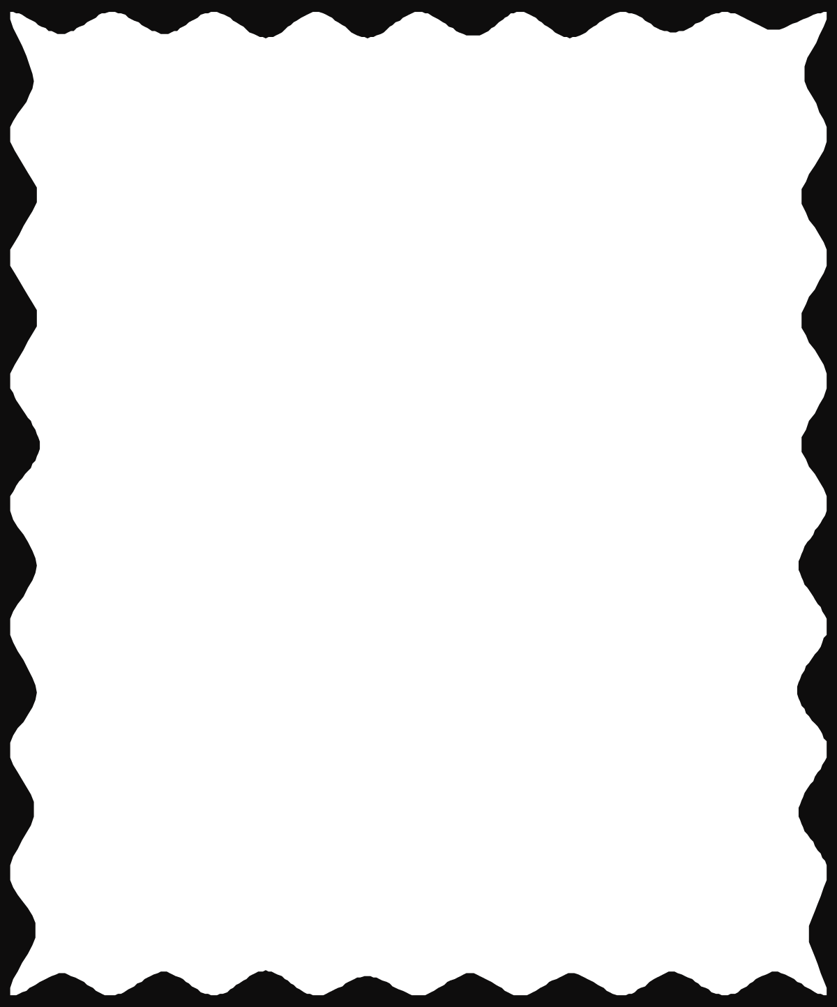a blank paper with scall border clip art png transparent Scalloped Border Clipart for Creative Designs - Blank Paper Frame