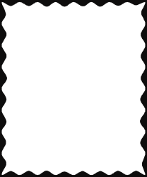 Scalloped Border Clipart for Creative Designs - Blank Paper Frame