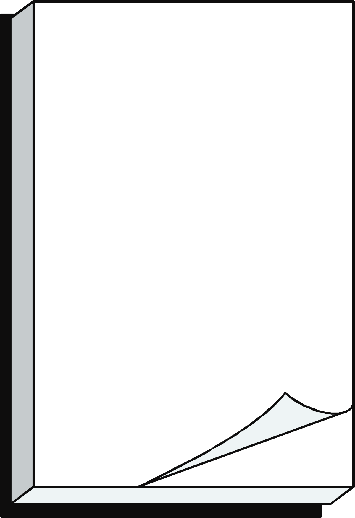 Borders and Business: Creative White Sheet with Paper Clipart