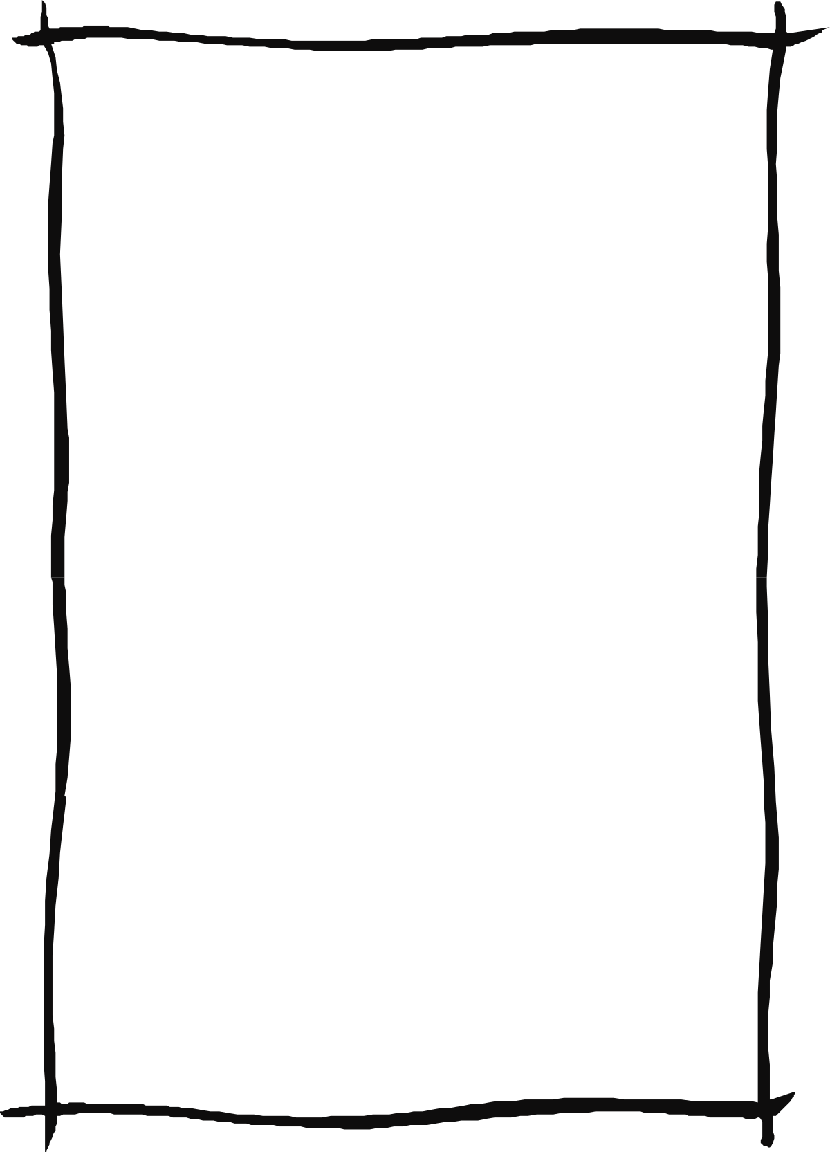 Black Square Frame with White Border Clipart for Creative Designs