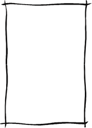 Black Square Frame with White Border Clipart for Creative Designs