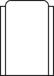Elegant Black Border White Square Frame Clipart for Stylish Designs