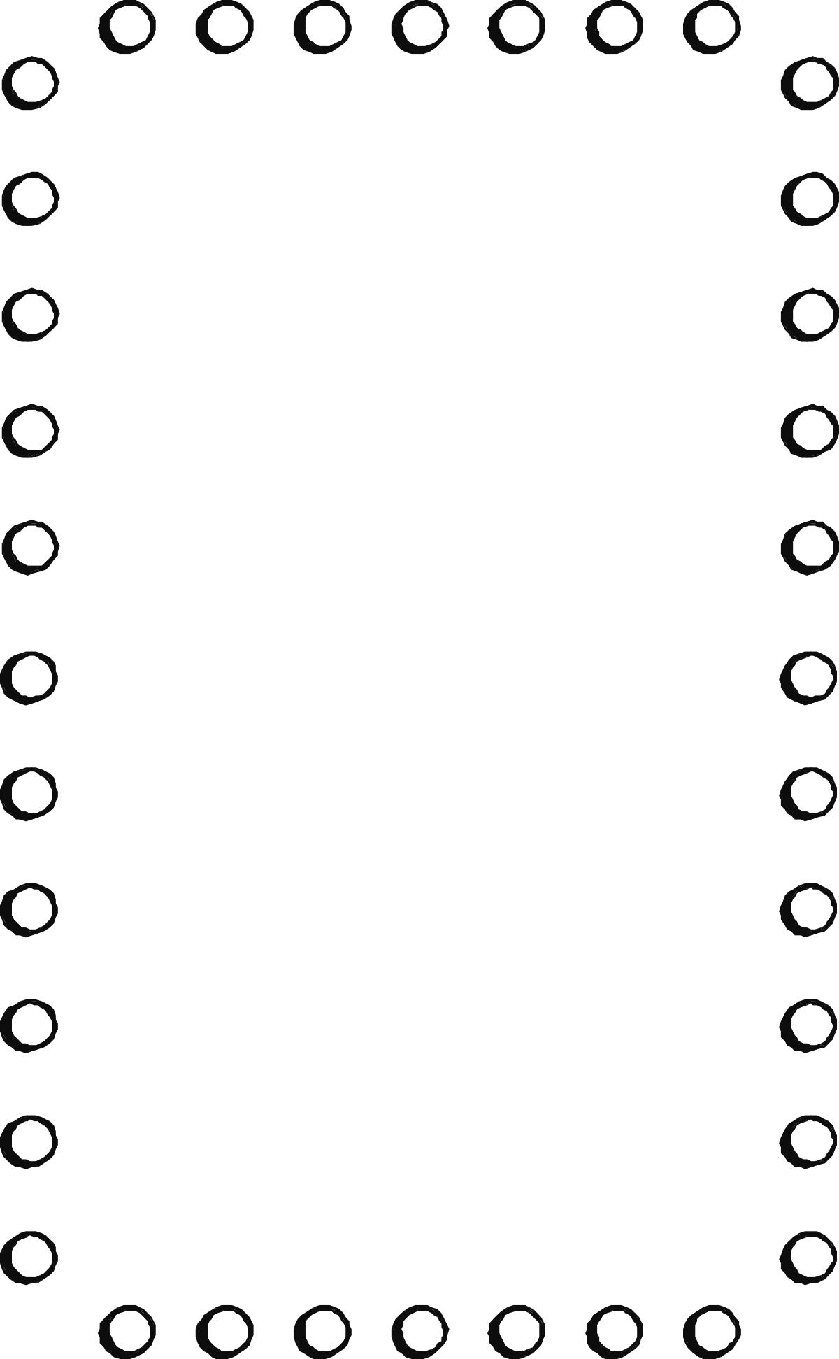 a black and white dotted frame with white dots clip art png transparent Black and White Dotted Frame Clipart - Stylish Borders for Creative Projects