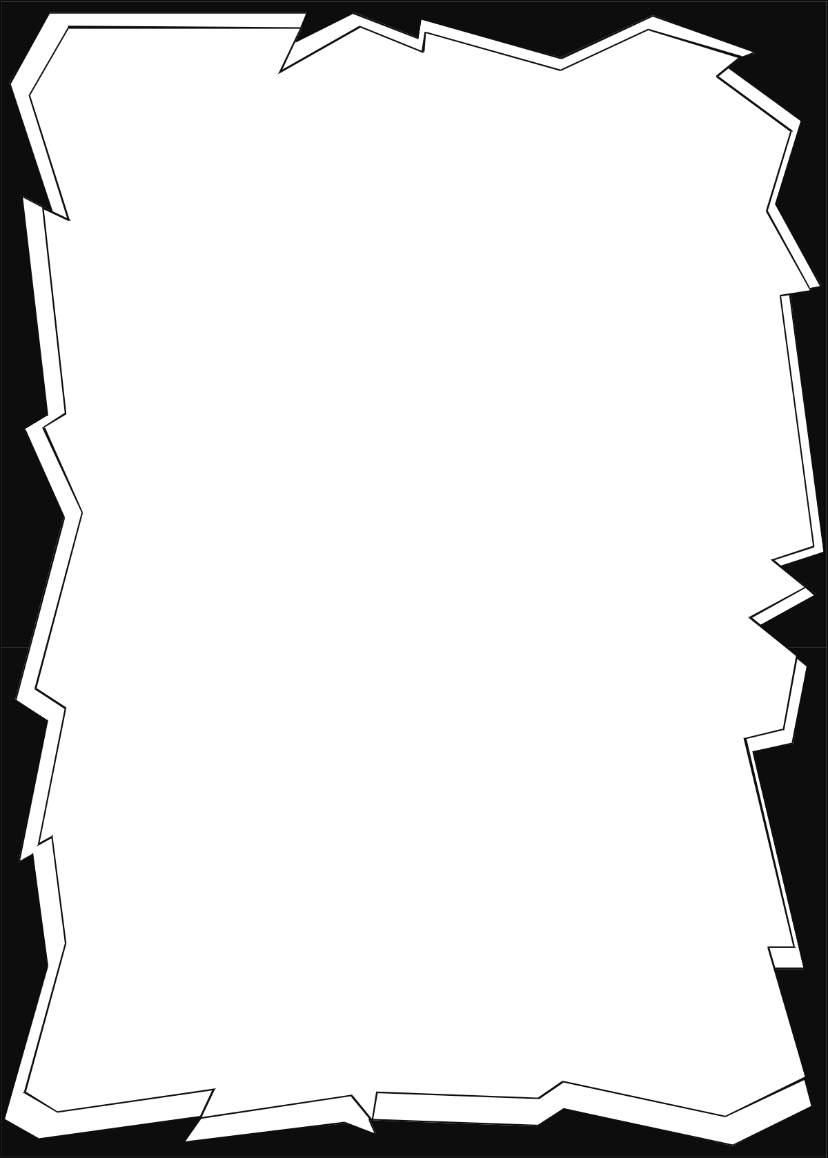 Torn Edges Blank Paper Clipart - Versatile Borders for Creative Projects