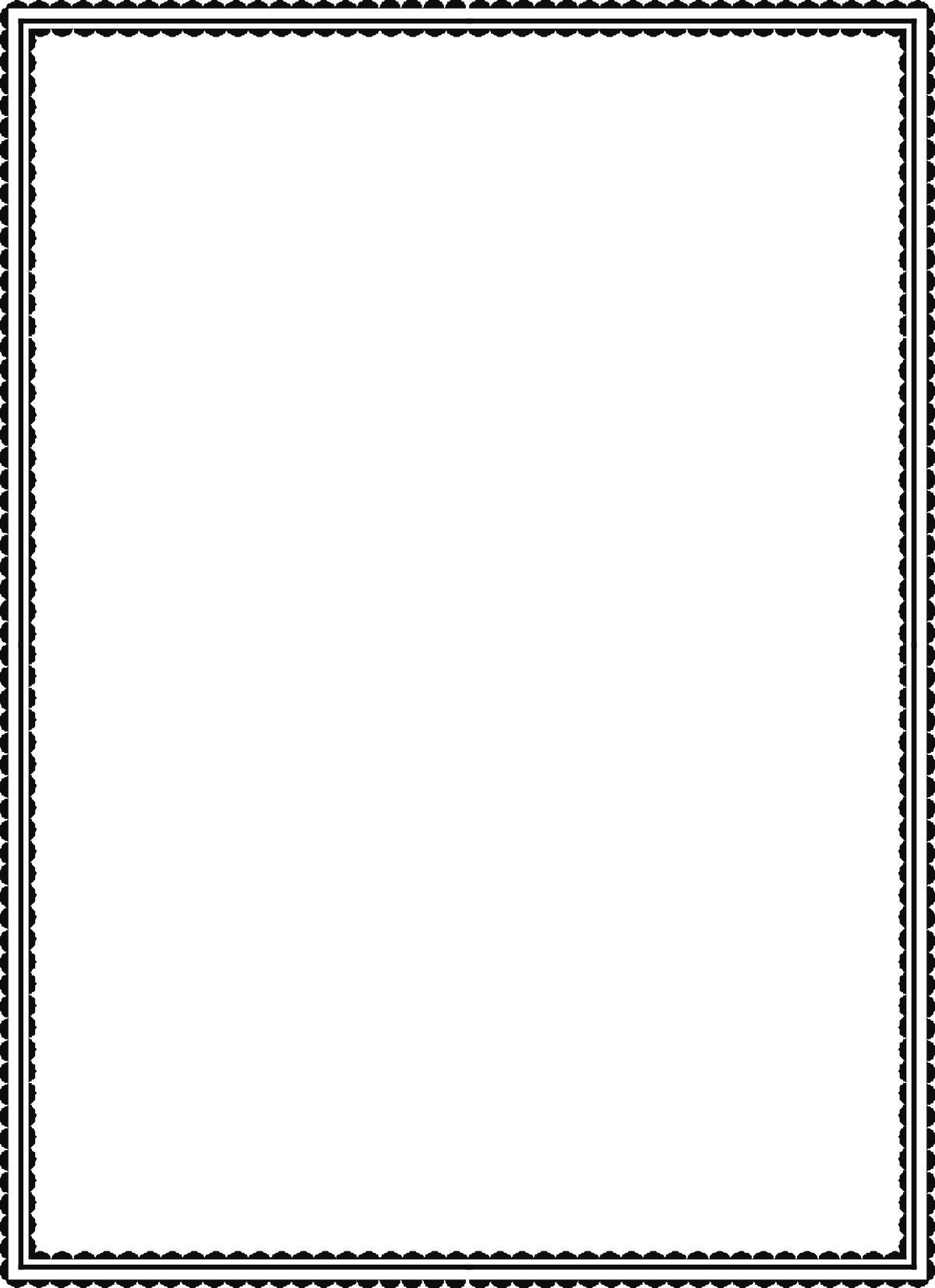 Black Square Frame with White Border Clipart - Perfect for Custom Designs