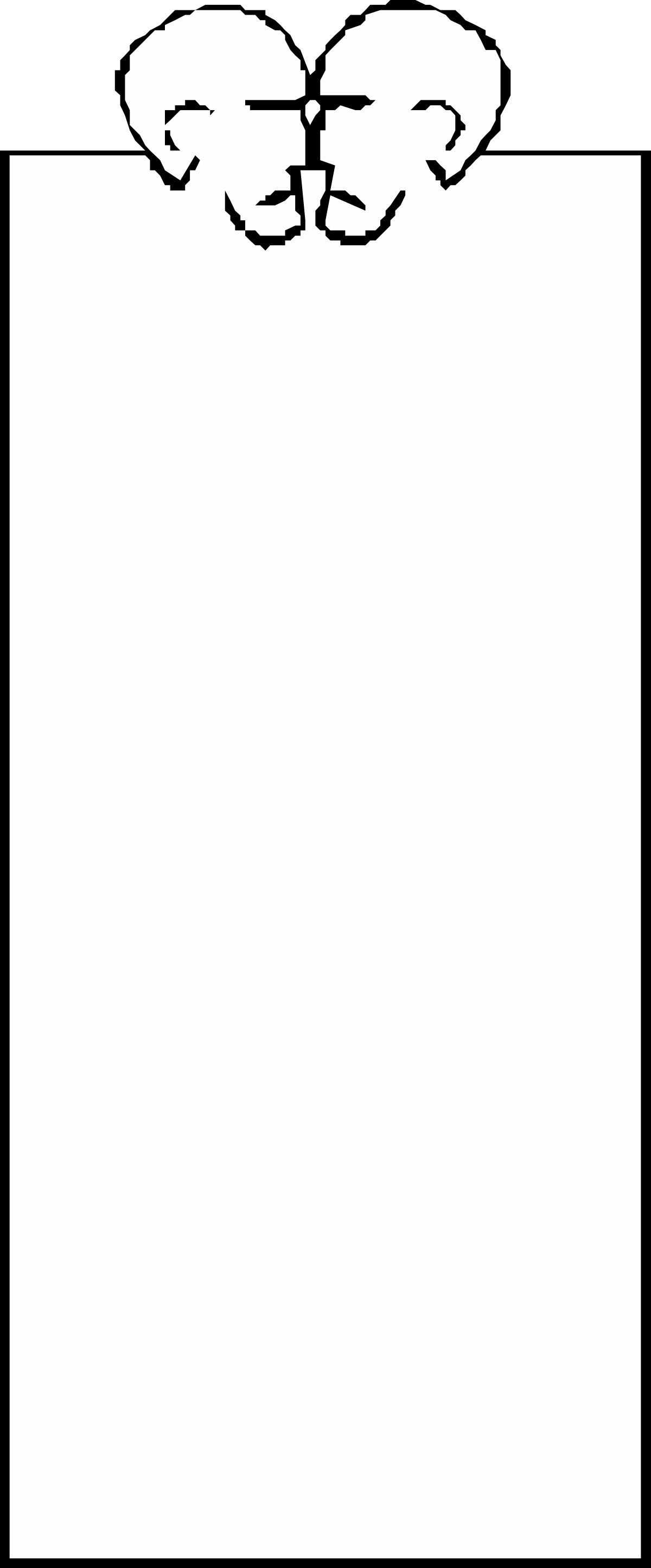 Borders of People: Black Outline Clipart on White Paper