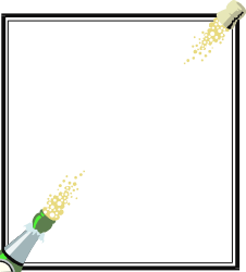 Champagne Bubbles Celebration Clipart for Leisure Themes