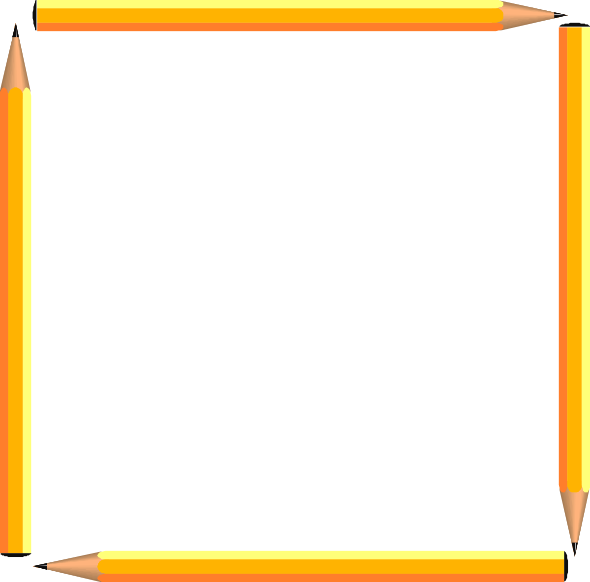 Borders and Business: Black Background Pencil Clipart
