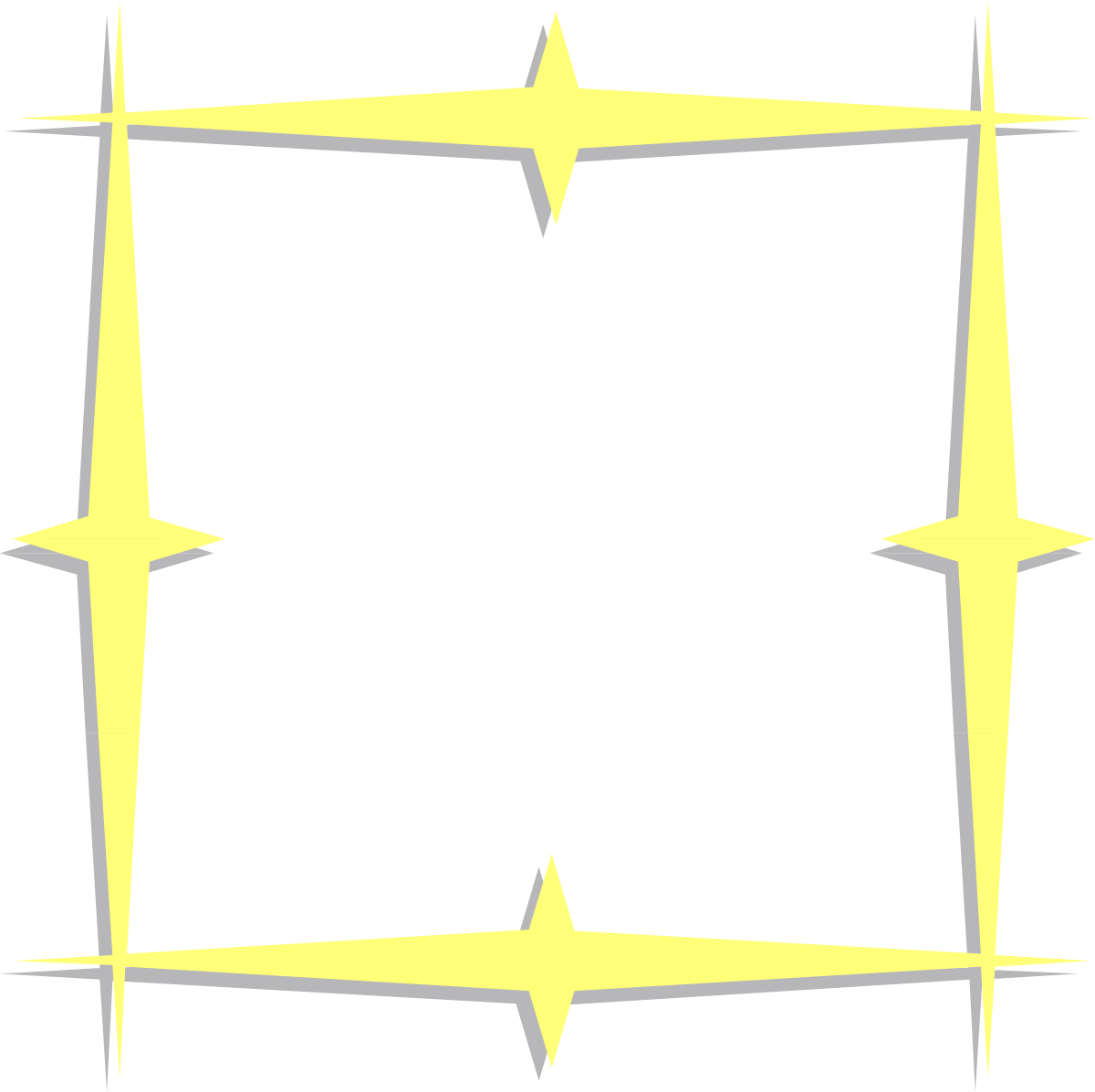 Yellow Star with Black Background Clipart - Eye-Catching Graphic Design