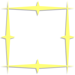 Yellow Star with Black Background Clipart - Eye-Catching Graphic Design