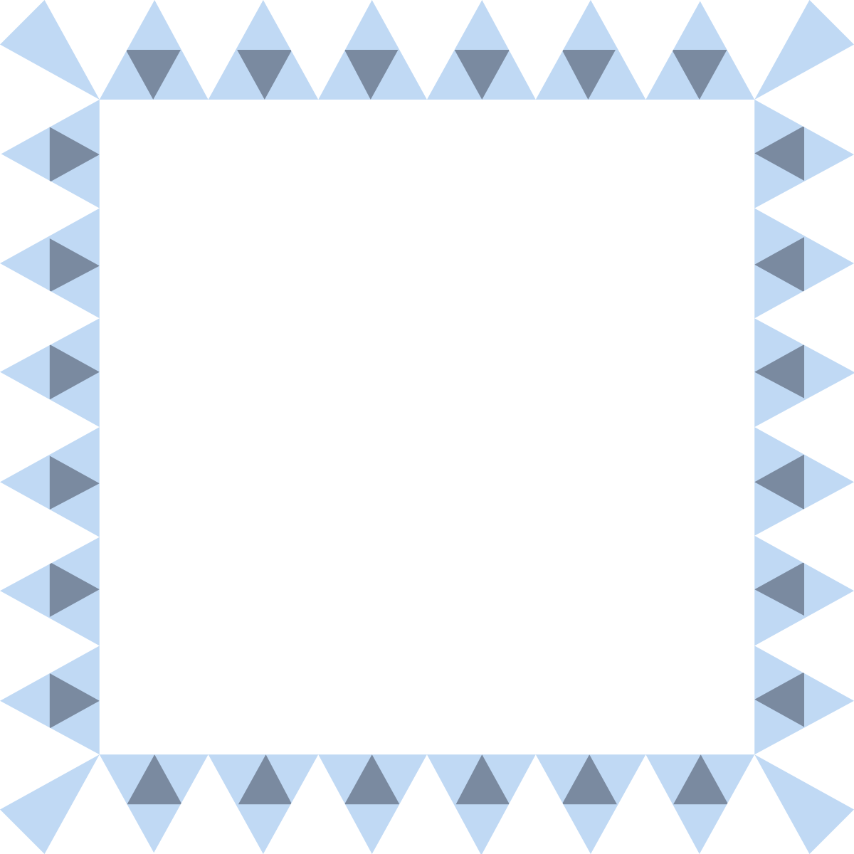 Square Frame with Triangles - Creative Clipart for Your Designs