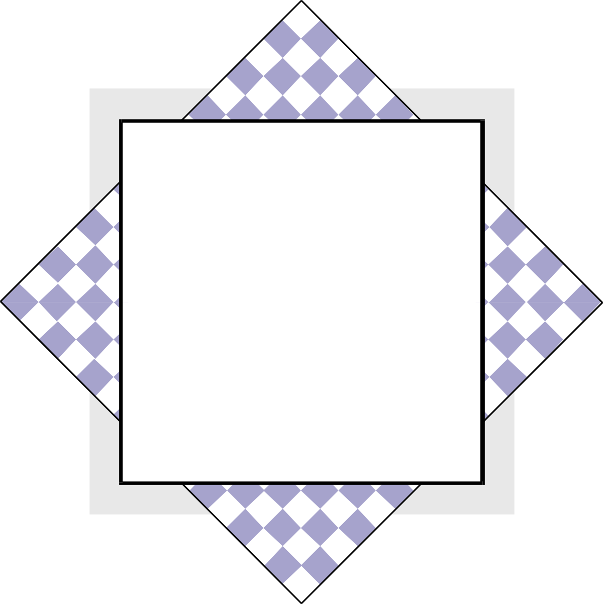Checkered Square Clipart: Stylish Borders for Creative Designs