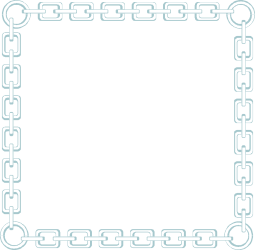 Chain Link Square Frame Clipart - Versatile Borders for Creative Designs