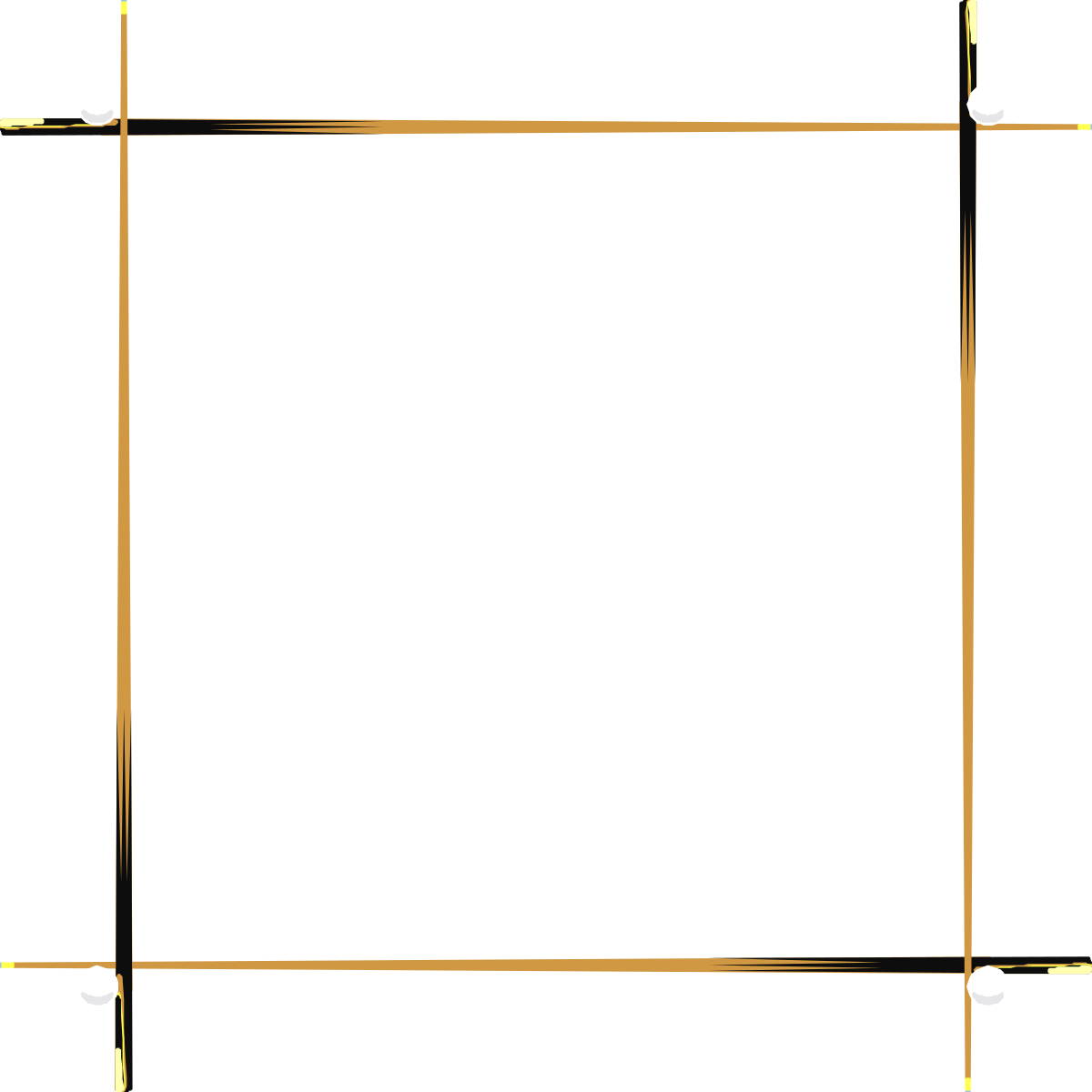 a square frame with a gold border clip art png transparent Elegant Gold Border Clipart Frame for Leisure Designs