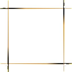 Elegant Gold Border Clipart Frame for Leisure Designs