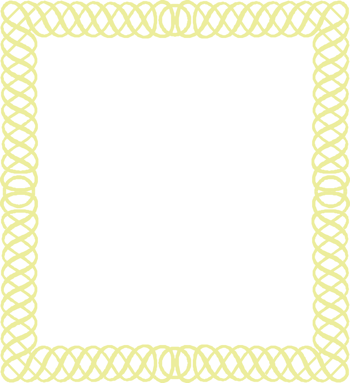 Celtic Frame Clipart on Black Background - Elegant Borders for Designs