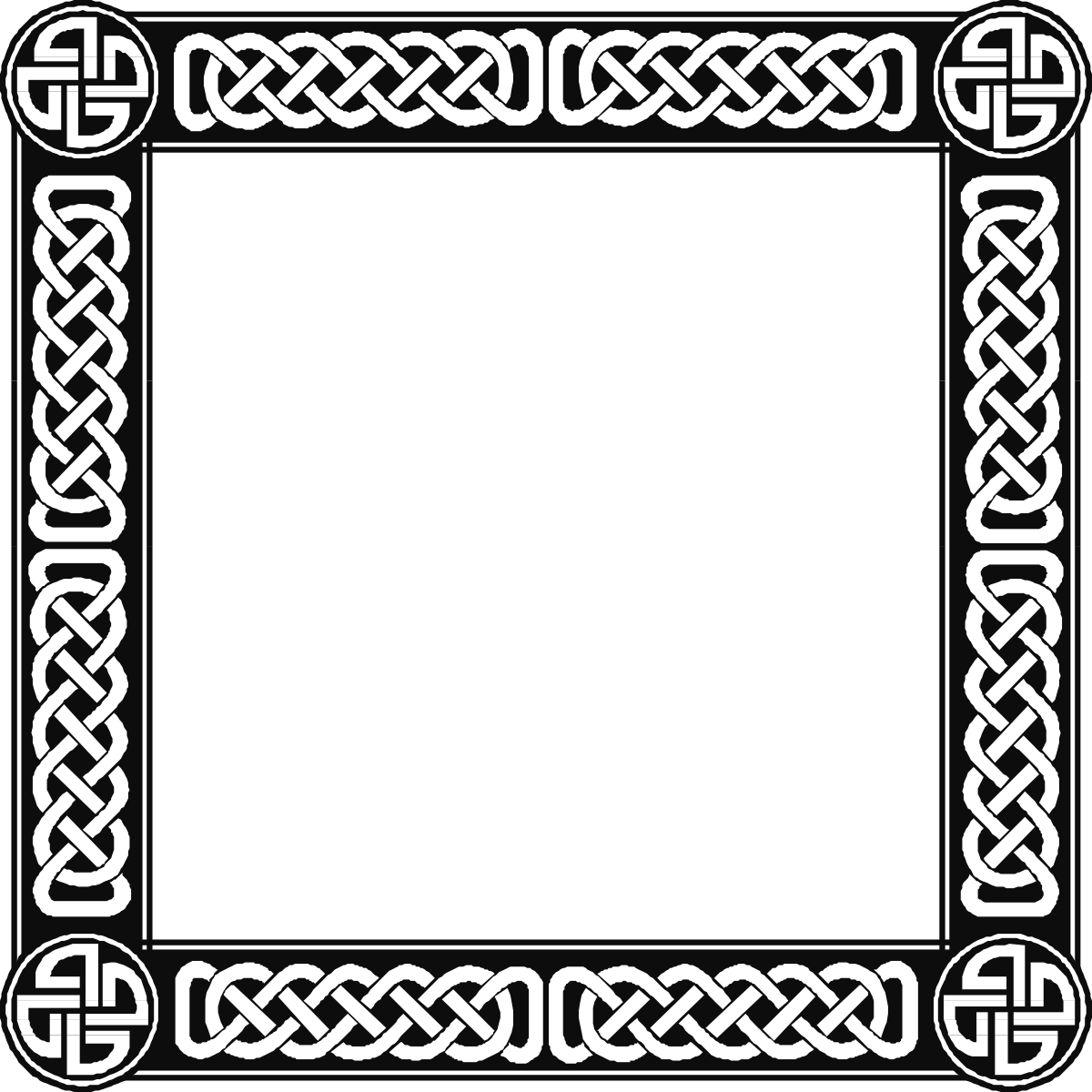 celtic border frame with knots and knots clip art png transparent Celtic Knot Border Frame Clipart - Intricate Designs for Elegant Projects