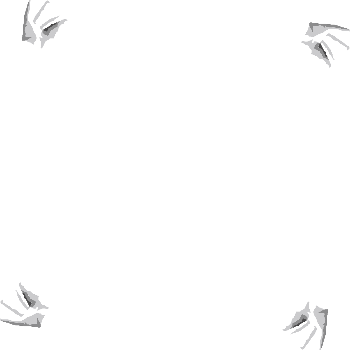 Hands Holding Each Other - Square Frame Clipart