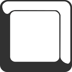 Black and White Square Icon Clipart for Business Borders