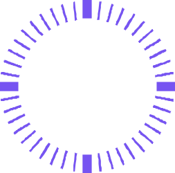 Blue Circle Clock Icon Clipart - Elegant and Versatile Design
