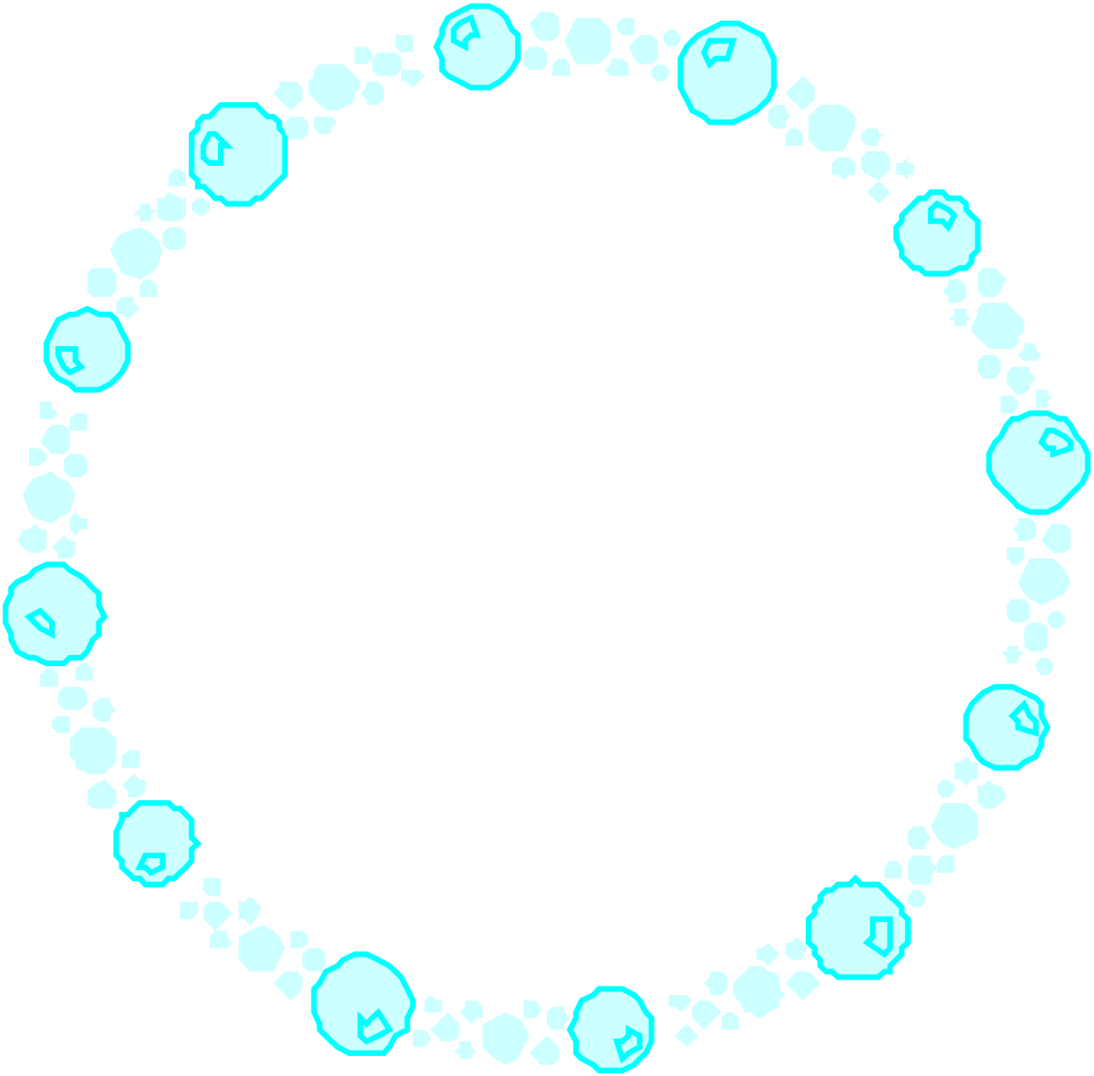 Circle of Hearts Clipart - Charming Borders and Miscellaneous Designs