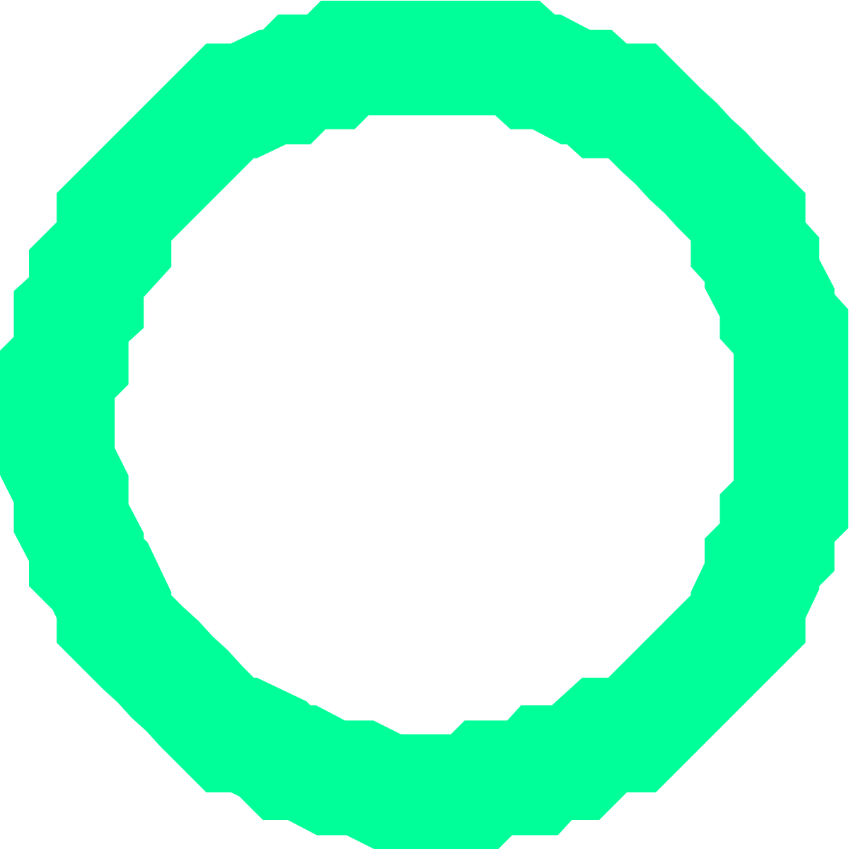 Green Circle on Black Background Clipart - Vibrant and Versatile Design