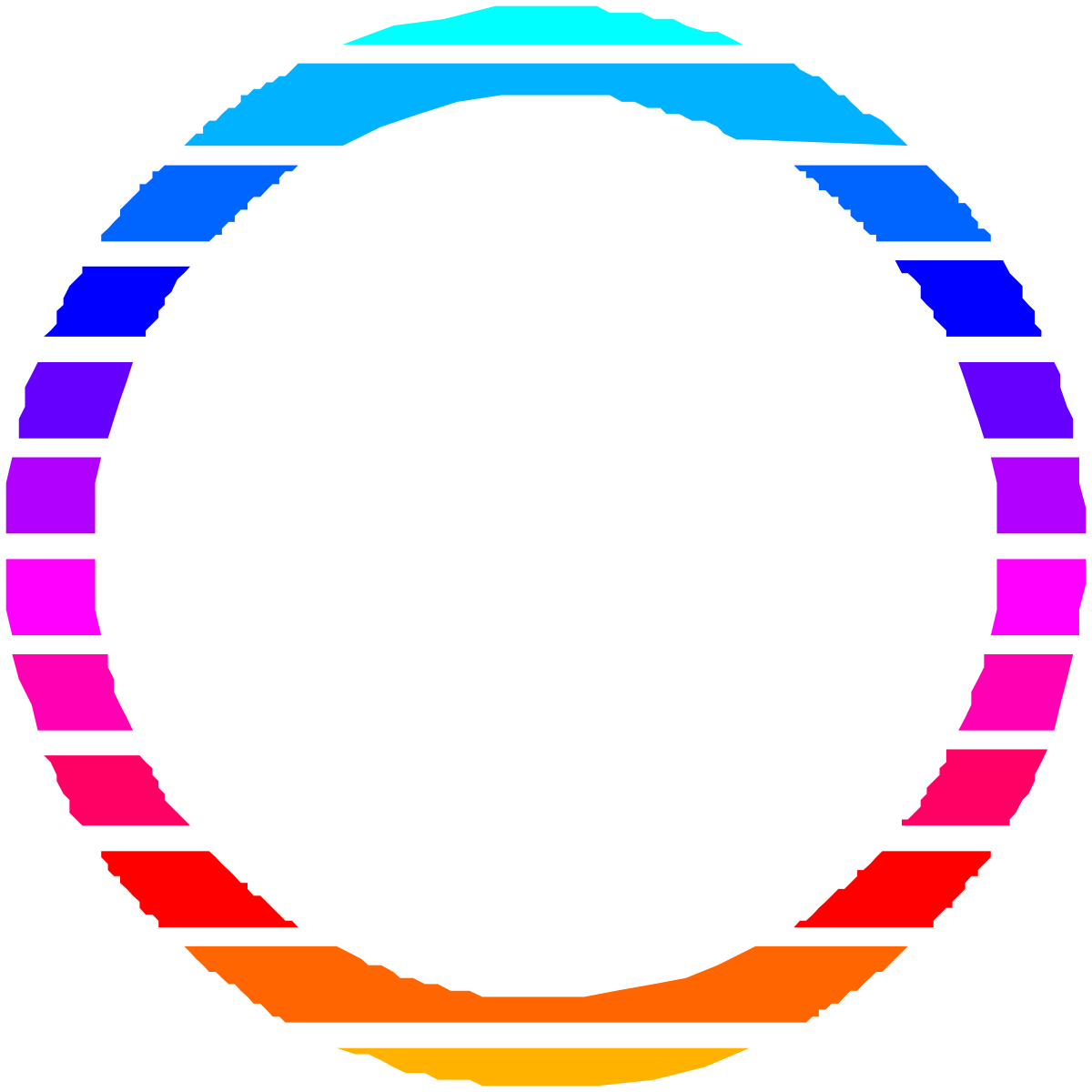 Rainbow Circle Clipart - Vibrant Circular Design for Creative Projects