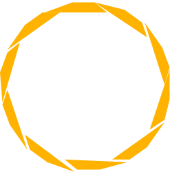 Circular Shape on Yellow Background Clipart Design