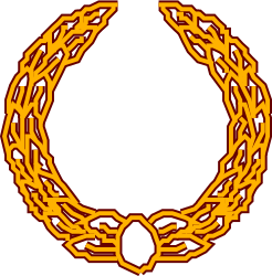 Circle with Chain Border Clipart - Elegant Decorative Design