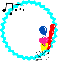 Circle of Colorful Balloons - Fun Balloon Clipart for Celebrations