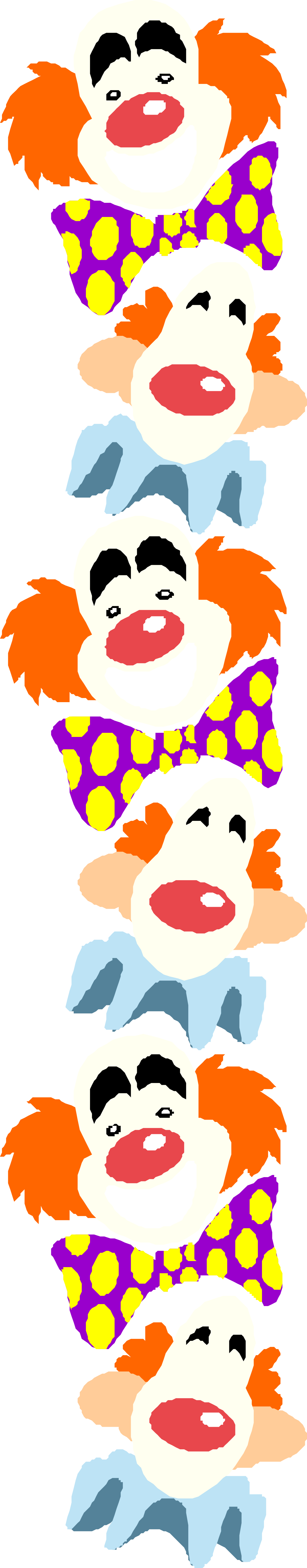 a bunch of different colored faces clip art png transparent Diverse Colored Faces Clipart - Vibrant Borders and People Graphics