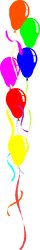 Colorful Fish Floating in the Air Clipart - Vibrant Borders & Bars Design