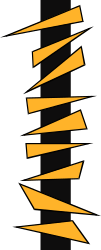 Black and Yellow Striped Background Clipart - Diagonal Pattern Design