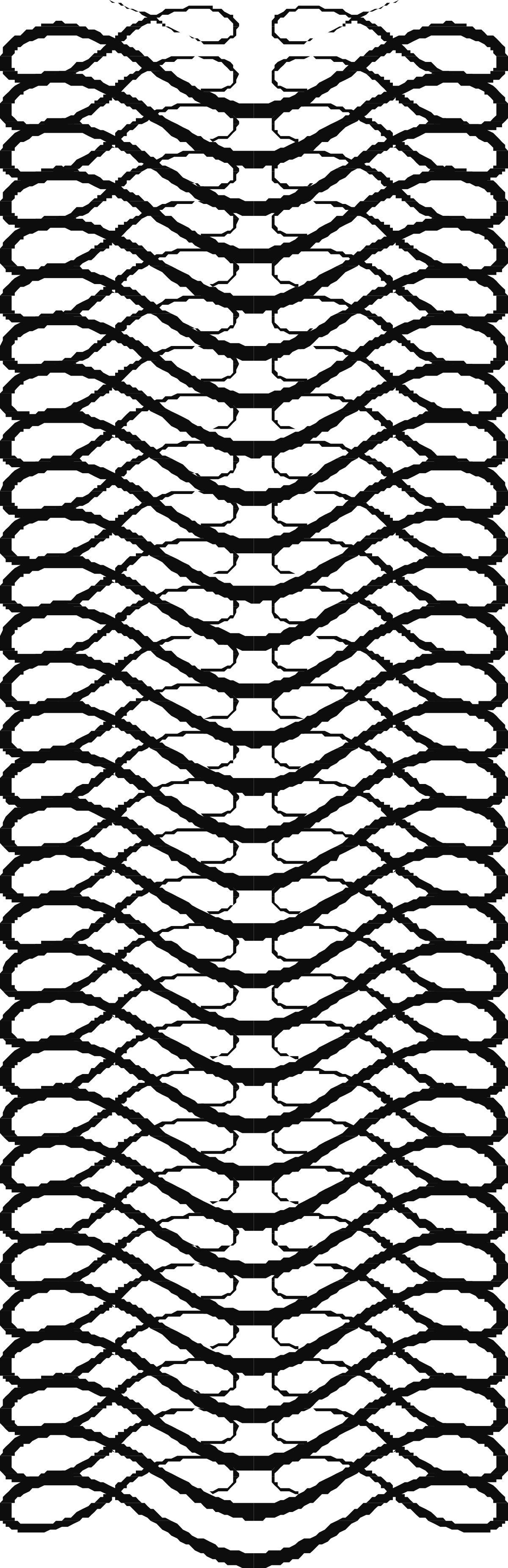 Wavy Lines Bordered Clipart - Elegant Black and White Patterns