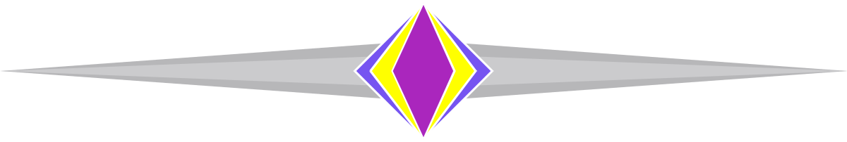 Purple and Yellow Triangle Clipart with White Center - Vibrant Borders and Bars Design
