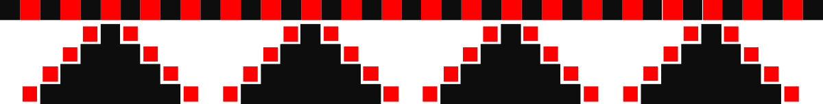 Red and White Stripes Clipart - Bold Borders and Bars Design