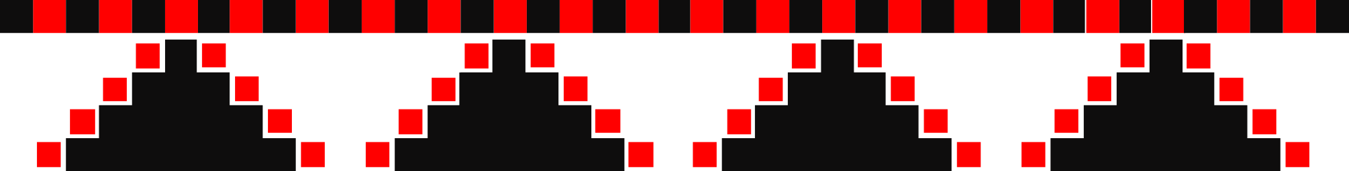Red and White Stripes Clipart - Bold Borders and Bars Design