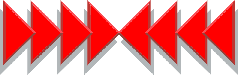 Red Arrows Clipart Logo: Dynamic Borders and Bars Design