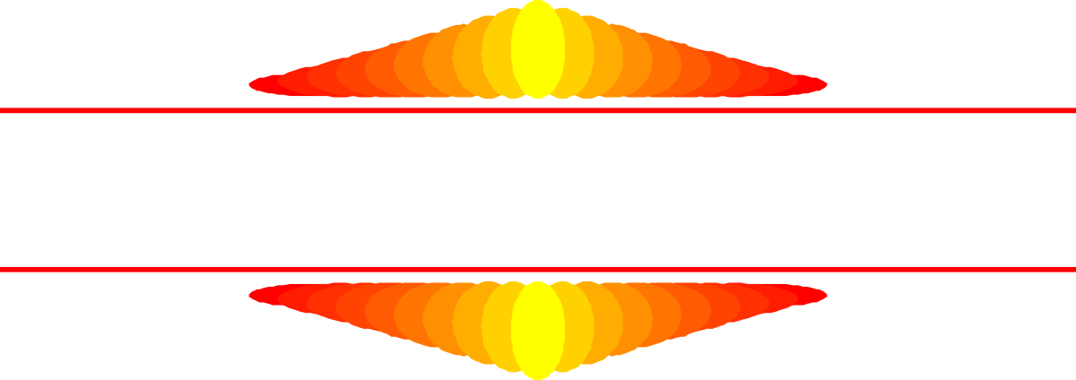 a red and yellow line with a black background clip art png transparent Vivid Red and Yellow Line Clipart on Black Background - Borders and Bars Design