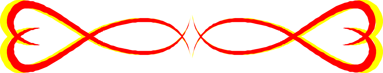 Red and Yellow Wave Clipart on Black Background - Vibrant Borders and Bars