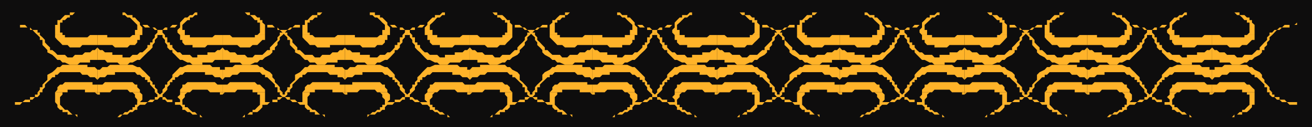 Vibrant Orange and Yellow Waves on Black Background Clipart