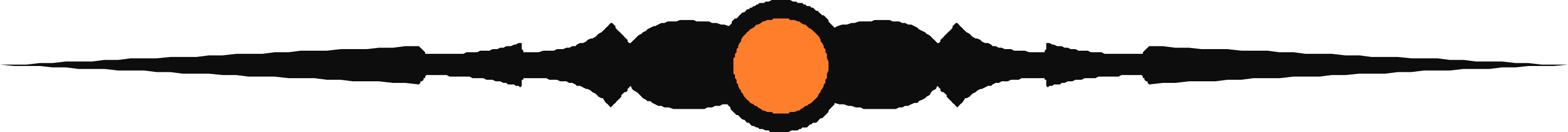 Black and Orange Logo Clipart Featuring Large Orange Circle
