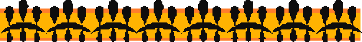 Vibrant Orange and Yellow Borders and Bars Clipart