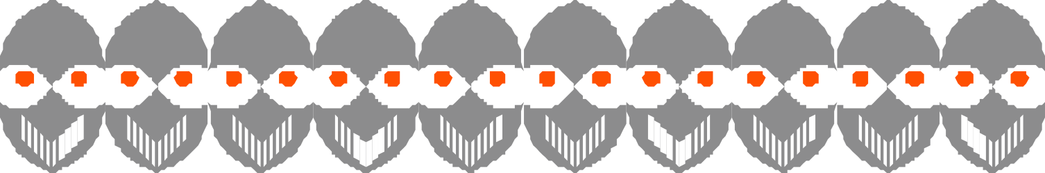 Orange and White Line Clipart - Stylish Borders and Bars Design