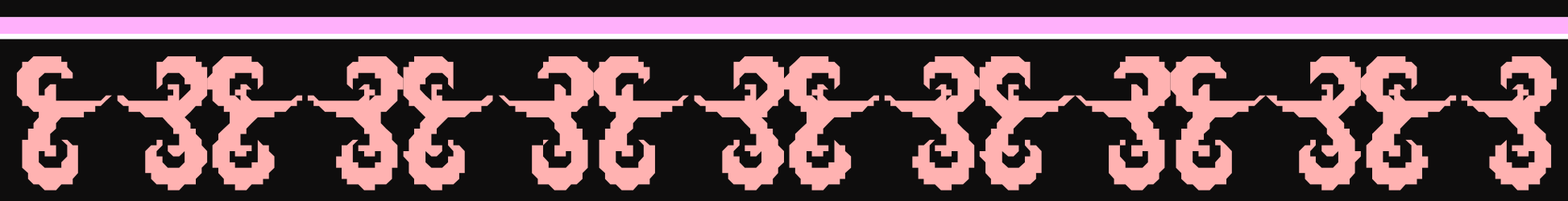 Pink and Black Stripe Clipart - Stylish Borders and Bars Design