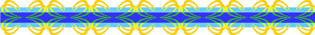 Blue and Yellow Striped Pattern Clipart - Stylish Borders and Bars