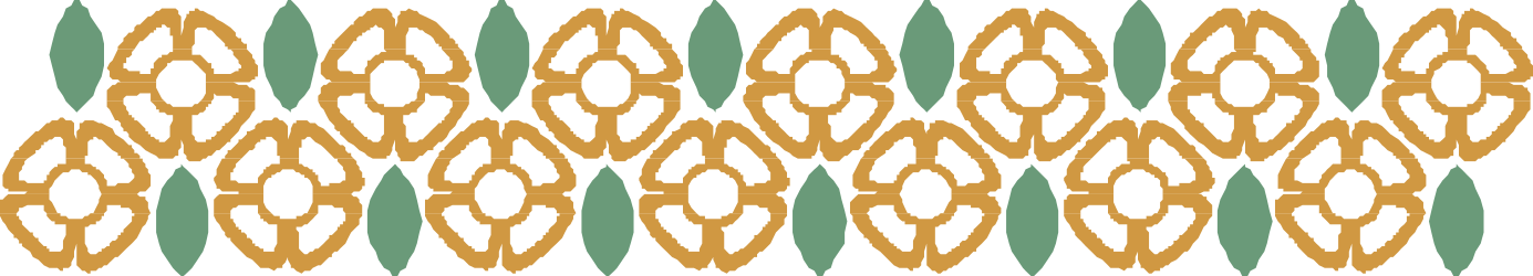 Brown and Green Leaves Pattern Clipart - Elegant Borders and Bars Design