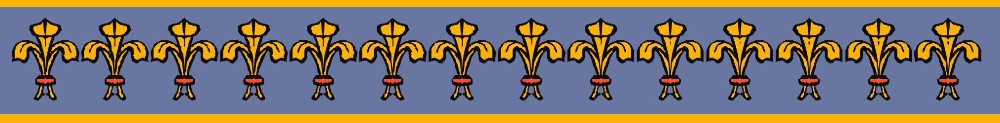 Flames Clipart on Blue and Yellow Background: Dynamic Borders and Bars Design